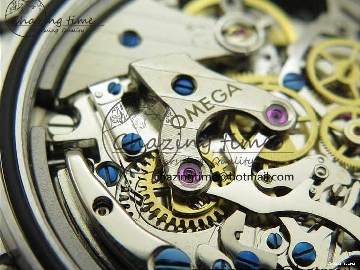 0211 Speedmaster SS Snoopy Apollo OMF Best Edition White Dial on SS Bracelet Venus EasyCare 7877